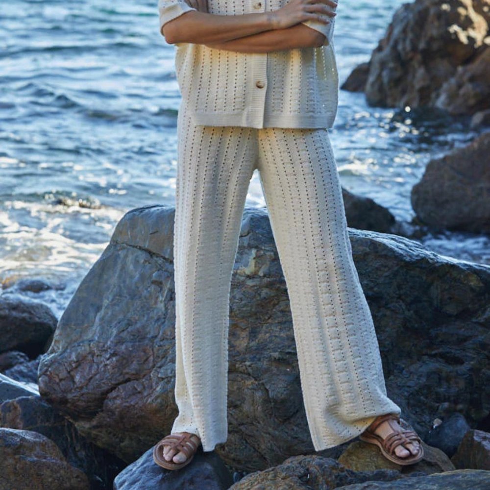 NWT Crochet knit lounge pants